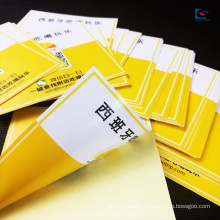 Self adhesive PVC twin faces color printing back side printed advertise Label